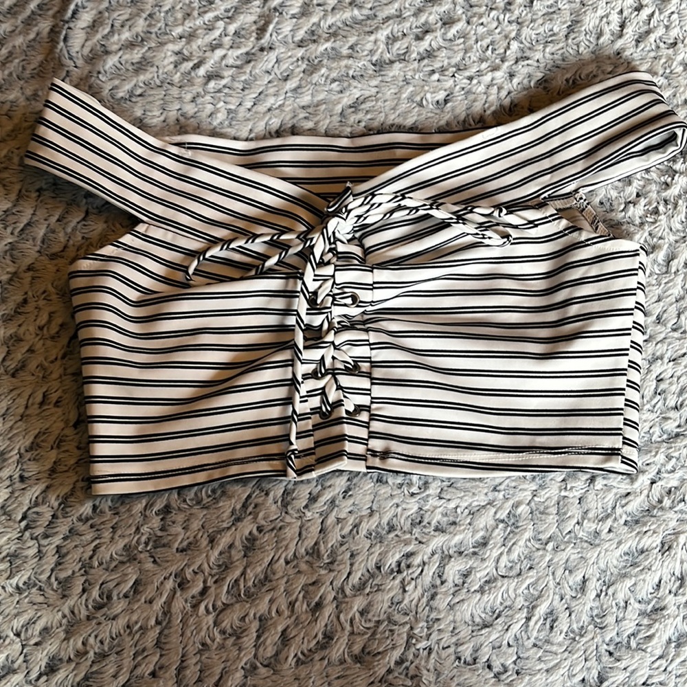 Striped crop top